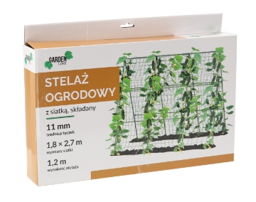 Garden Line Садовий Стійка 1,2 М, Діаметр 11 Мм, З Сіткою 1,8 x 2,7 М, JAW5424 - Home Club