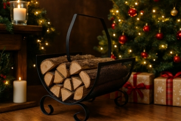 Chomik Металевий Стійка Для Дров З Дужкою 38X33X38Cm, KOM5813 - Home Club