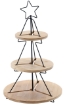 Chomik 3-ярусная подставка из бамбука и металла в форме елки, 28x45 см, MUT4635 - Home Club, изображение 6