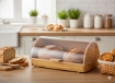 Chomik Хлібник Мента - Бамбуковий З Кришкою З Пластику 38 x 28 x 18,5 См, NEL3185 - Home Club