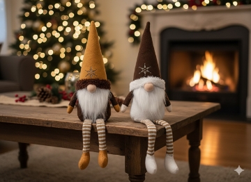 Chomik Рождественский гном 40 см с висящими ногами, различные цвета, TIA6705 - Home Club