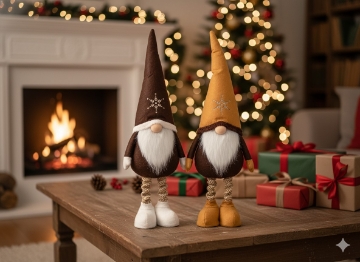 Chomik Рождественский гном с телескопическими ногами 70-95 см, различные цвета, TIA6712 - Home Club