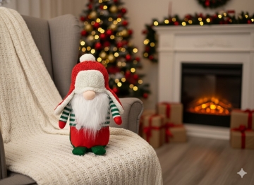 Chomik Праздничный Гном 27 См Красно-Зеленый, TIA9674 - Home Club