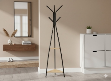 Chomik Вешалка стоячая Tares 180 см с полками, LOF5400 - Home Club