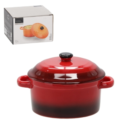 Chomik Фарфоровая посуда с крышкой 10 см, AMS1076 - Home Club