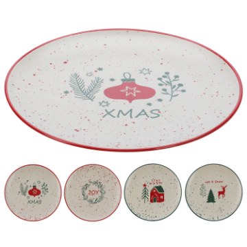 Chomik Тарелка 26,5 см Рождественская, AMS7862 - Home Club