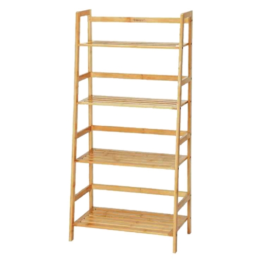 Chomik 4-рівневий бамбуковий стелаж 57x30x120 см, PHO7018 - Home Club