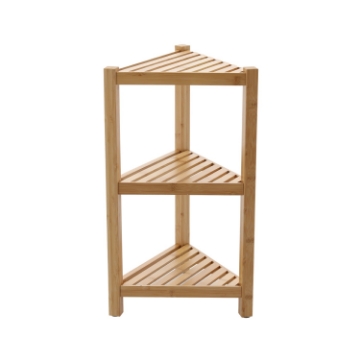 Chomik Кутовий Бамбуковий Стійка 3-Рівнева 34x34x60 См, PHO7049 - Home Club