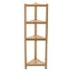 Chomik Кутовий Бамбуковий Стійка 4-Рівневий 34x34x99 См, PHO7056 - Home Club