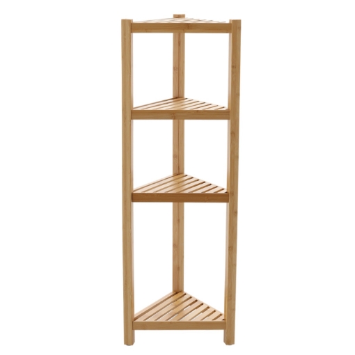 Chomik Кутовий Бамбуковий Стійка 4-Рівневий 34x34x99 См, PHO7056 - Home Club