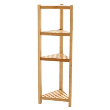 Chomik Кутовий Бамбуковий Стійка 4-Рівневий 34x34x99 См, PHO7056 - Home Club