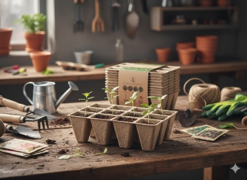 Garden Line Kpl.10 Шт Палеток Горщиків Торфових 15,5 x 11,5 x 5 См, EDA8488 - Home Club