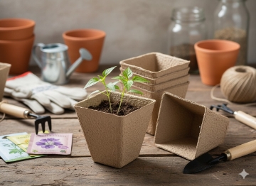 Garden Line Kpl.72 Шт. Торфових Горщиків 6 x 6 x 5 См, EDA8501 - Home Club