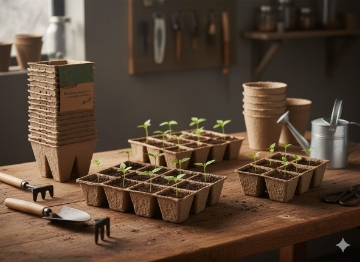 Garden Line Кпл. 6 Палет Торфових Горщиків 21 x 17 x 4,5 См, EDA3227 - Home Club