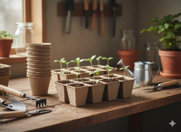 Garden Line Кпл. 3 Палети Торфових Горщиків 24,5 x 12,5 x 6 См, EDA3234 - Home Club