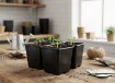 Garden Line 5 пластиковых горшков размером 11 x 11 x 12 см, EDA3302 - Home Club, изображение 2