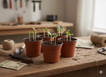 Garden Line Кпл. 5 Горщиків Пп 14,5 x 12 См, EDA3364 - Home Club