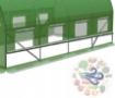 Garden Line 4-сегментний садовий тунель з плівки 4,5 x 2 x 2 м, зелений, з можливістю додаткової вентиляції, TUN3927 - Home Club, зображення 3