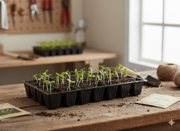 Garden Line Кпл. 3 Пластикові Лотки Для Вирощування/Висаджування 24 Коморочки, EDA4366 - Home Club