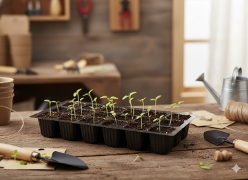 Garden Line Kpl. 5 Пластикових Лотоків Для Вирощування/Посіву З 27 Коморочками, EDA4373 - Home Club