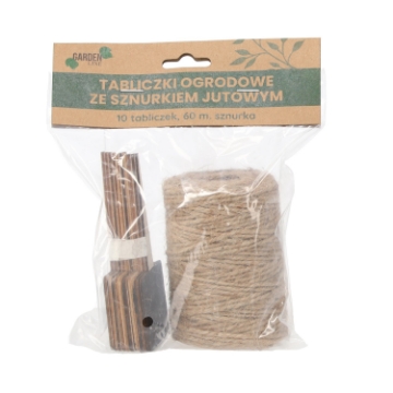 Garden Line Кпл. Поворотная Веревка 60 М + 10 Шт. Садовых Табличек 10 x 6 См, EDA4526 - Home Club