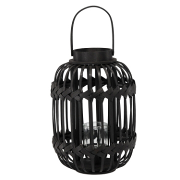 Chomik Чорний Ліхтарик Висотою 38/51 См Зі Скляним Вкладенням, LIS3230 - Home Club