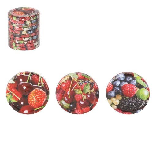 Chomik Набор из 10 крышек Fi 82 Фрукты Mix 3 Клик /082/, CAPL82KPL082 - Home Club