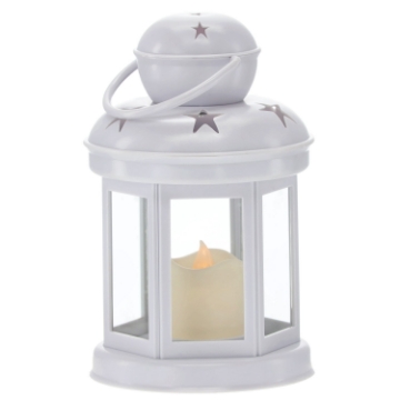 Chomik Фонарь со светодиодной вставкой 10 x 10 x 19 см, разноцветный, SOL3843 - Home Club