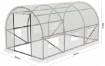 Garden Line 3-секционный белый садовый туннель из полиэтилена 3 x 2 x 2 м, TUN5569 - Home Club, изображение 3