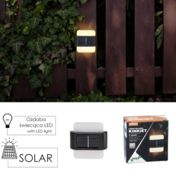 Garden Line Кпл.2 Сонячних Ламп - Абжорджер 9 x 9 x 2,3 См Arras Led Тепло-Білий, SOL3736 - Home Club