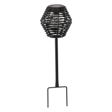 Garden Line Солярний Ліхтар Чорний 52 См, Вбиваний, LAP0176 - Home Club