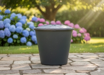 Chomik Контейнер/резервуар для дождевой воды 200-210 л с крышкой, цвет антрацит, DES6940 - Home Club