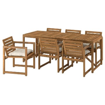 ІКЕА Стіл + 6 стільців з підніжками. NÄMMARÖ, 895.752.78 - Home Club
