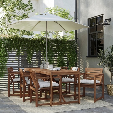 ИКЕА Стол + 6 стульев с подножкой. NÄMMARÖ, 895.752.78 - Home Club