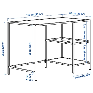 ИКЕА Письменный стол и стул VITTSJÖ ВИТШЁ / KRYLBO, 896.173.01 - Home Club