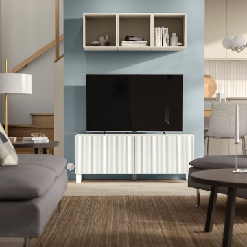 ІКЕА Стіл під телевізор з дверцятами BESTÅ БЕСТО, 695.973.61 - Home Club