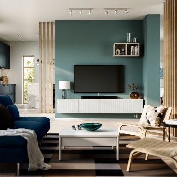 ІКЕА Стіл під телевізор з дверцятами BESTÅ БЕСТО, 396.035.75 - Home Club