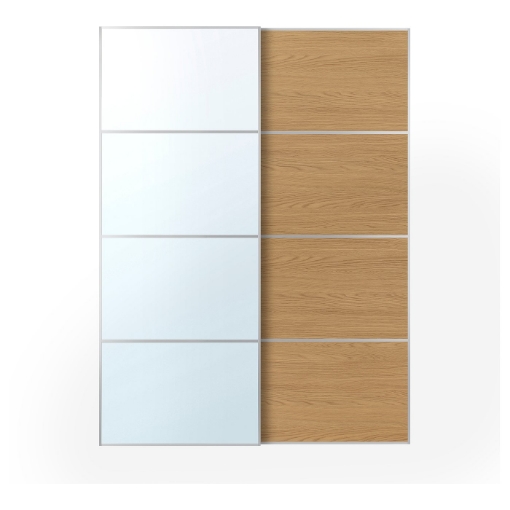 ІКЕА Пара розсувних дверей AULI / MEHAMN МЕХАМН, 996.157.97 - Home Club