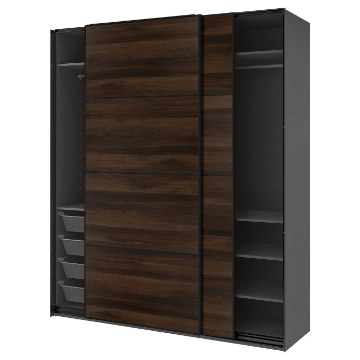 ІКЕА Шафа з розсувними дверцятами PAX ПАКС / MEHAMN МЕХАМН, 796.303.60 - Home Club
