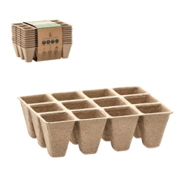 Garden Line Kpl.10 Шт. Палеток Торфяных Горшков 15,5 x 11,5 x 5 См, EDA8488 - Home Club