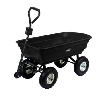 Garden Line Двухфункциональная садовая тележка, черная, WOZ0078B - Home Club