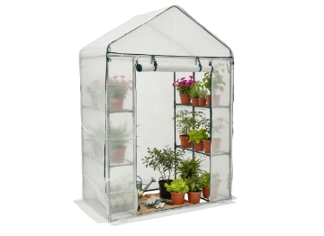 Garden Line Садова Теплиця З Полицями Біла 140 x 73 x 200 См, TUN5484 - Home Club