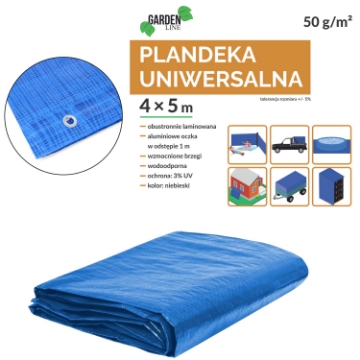 Chomik Плахта 4 x 5 М (+/- 5%) 50Gsm 3%Uv Синя, DEK4102 - Home Club