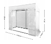 Garden Line Теплица для помидоров, белая, 200 x 77 x 168/146 см, TUN0766 - Home Club, изображение 4