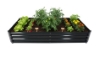 Garden Line Грядка для овочів та квітів 180 X 90 X 30 см, прямокутна, антрацит, ZAK8410 - Home Club