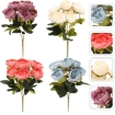 Chomik Штучна Гілка - Букет З 7 Певіоній 43 См, Різнобарвний, HID4151 - Home Club, зображення 2