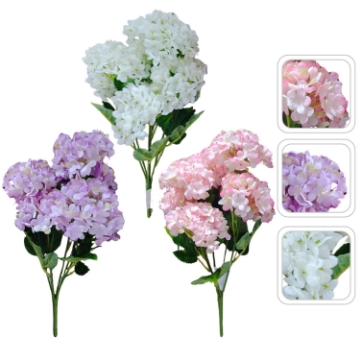 Chomik Искусственная ветка - букет гидрангеи разных цветов, HID3382 - Home Club