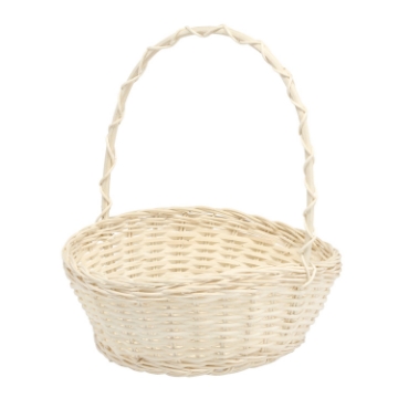 Chomik Кошик З Ратану 24/18 x 9/27 См З Рукояткою - Білий, DRA4163 - Home Club