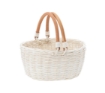 Chomik Кошик З Ратану 22 x 17 x 11/22 См З Ручками - Білий, DRA7282 - Home Club