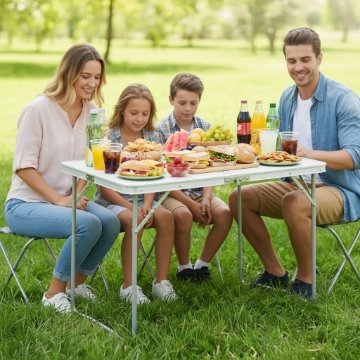 Garden Line Складний Туристичний Стіл 80 x 60 x 70 см, OXE3504 - Home Club